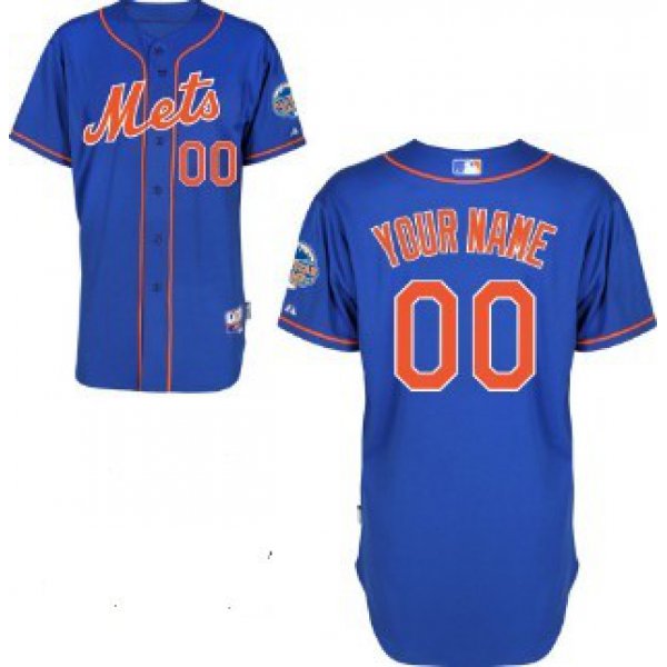 Men's New York Mets Customized 2012 Blue Jersey