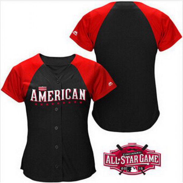 Women's American League Customized 2015 MLB All-Star Black Jersey