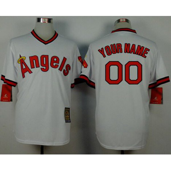 Youth LA Angels Of Anaheim Customized 1965 Turn Back The Clock White Jersey