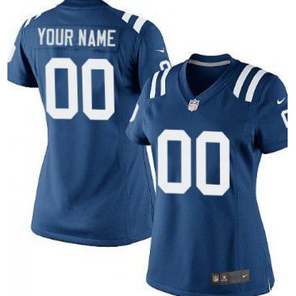 Women's Nike Indianapolis Colts Customized Blue Game Jersey