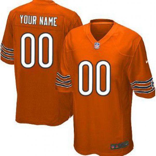 Youth Nike Chicago Bears Customized Orange Game Jersey