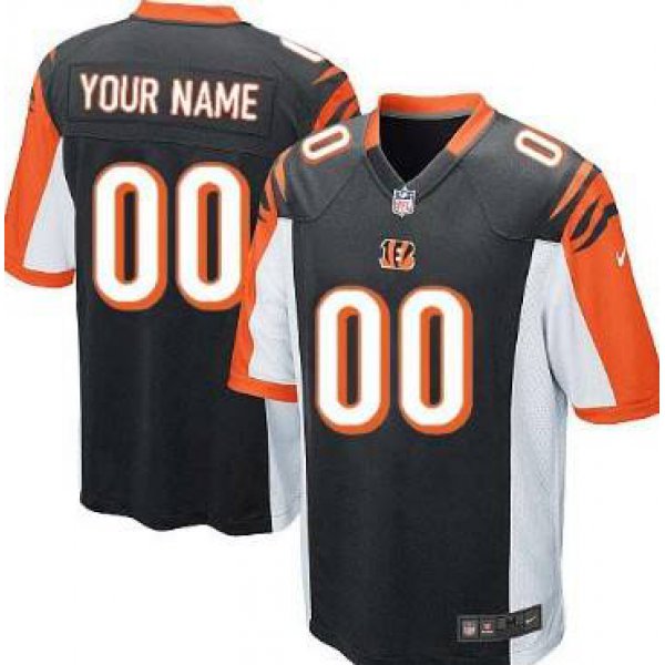 Youth Nike Cincinnati Bengals Customized Black Game Jersey