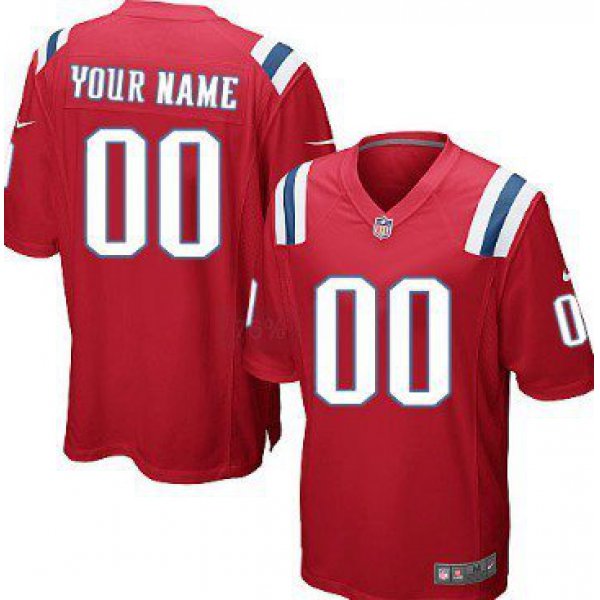 Youth Nike New England Patriots Customized Red Game Jersey