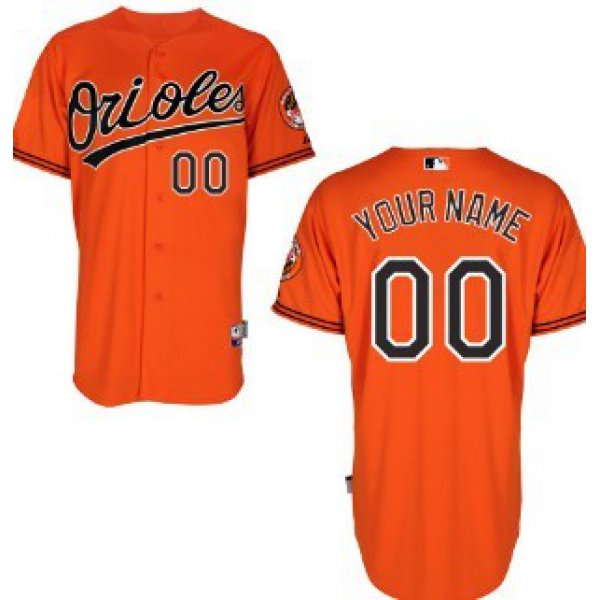 Kids' Baltimore Orioles Customized Orange Jersey