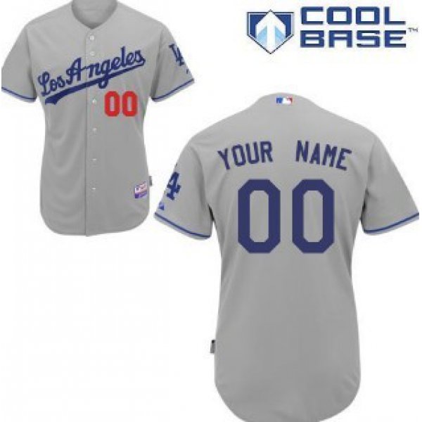 Kids' Los Angeles Dodgers Customized Gray Jersey