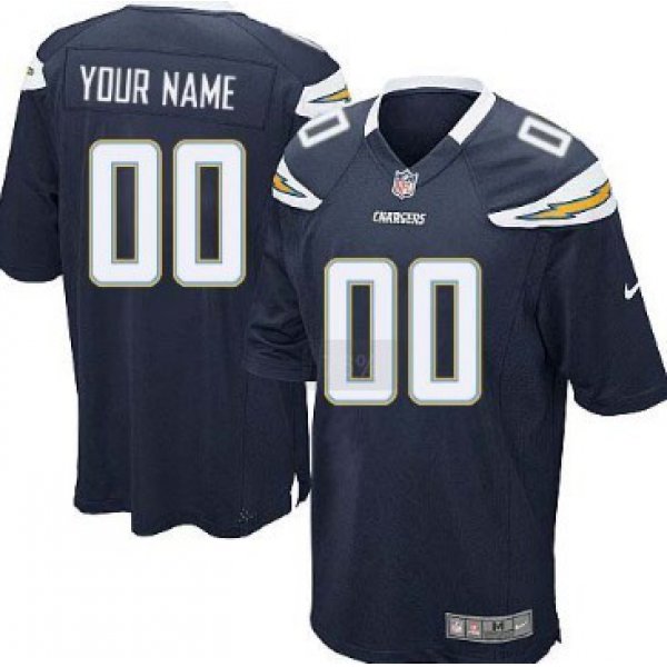Kids' Nike San Diego Chargers Customized Navy Blue Game Jersey