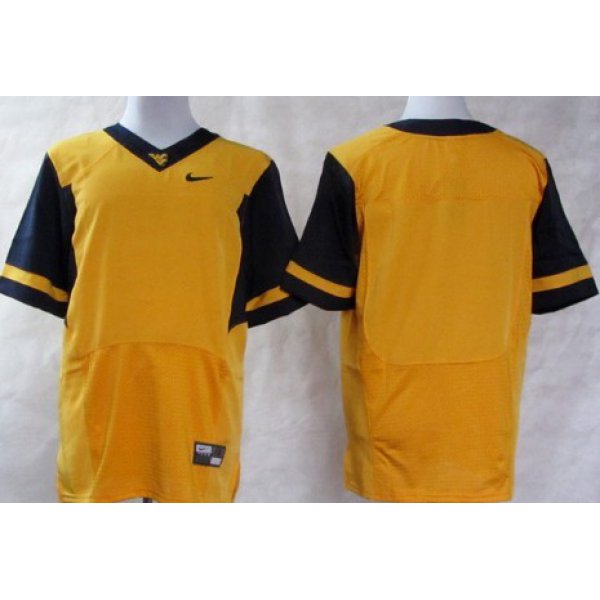 Kids' West Virginia Mountaineers Blank 2013 Yellow Elite Jersey