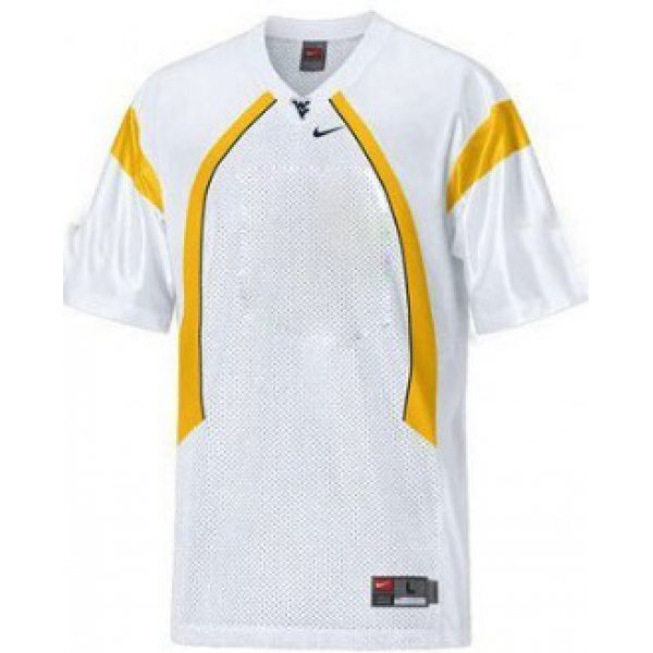 Kids' West Virginia Mountaineers Customized White Jersey