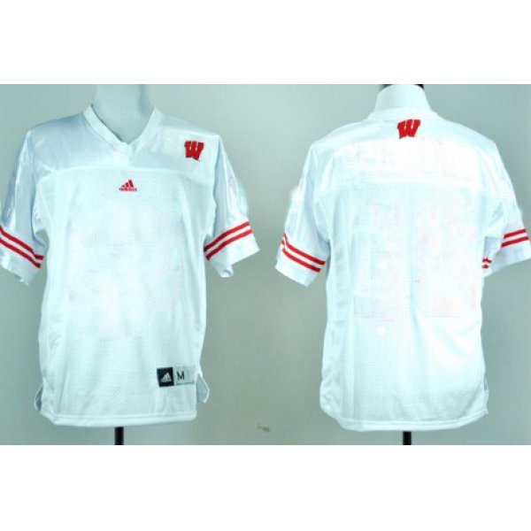 Men's Wisconsin Badgers Customized White Jersey