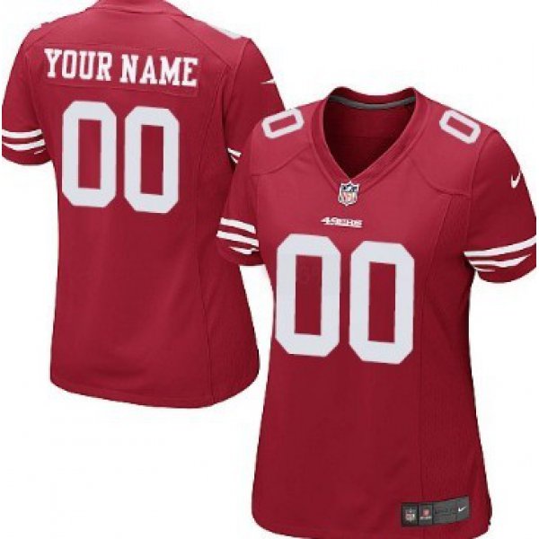 Women's Nike San Francisco 49ers Customized Red Limited Jersey