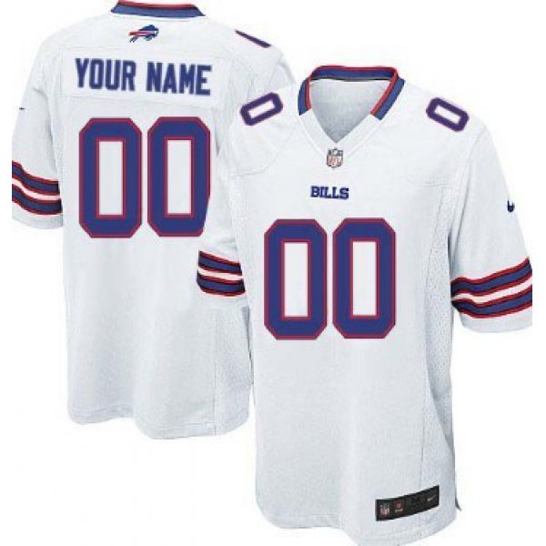 Kids' Nike Buffalo Bills Customized White Game Jersey