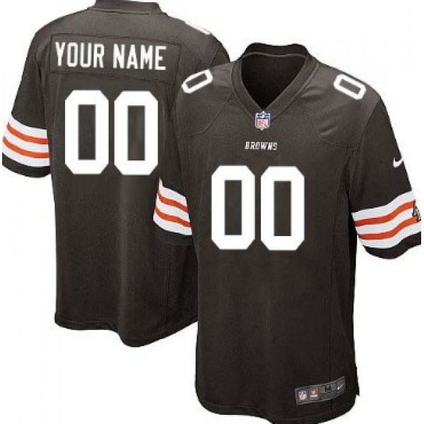 Kids' Nike Cleveland Browns Customized Brown Game Jersey