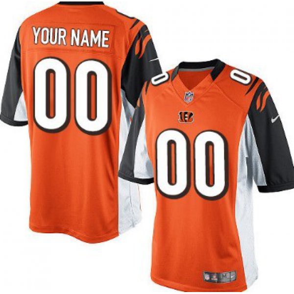 Men's Nike Cincinnati Bengals Customized Orange Limited Jersey