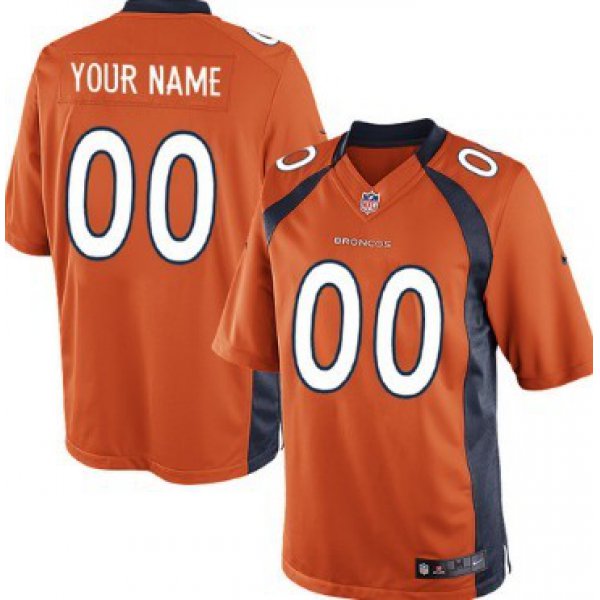 Men's Nike Denver Broncos Customized Orange Limited Jersey