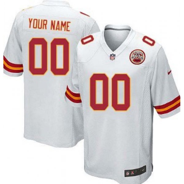 Men's Nike Kansas City Chiefs Customized White Limited Jersey