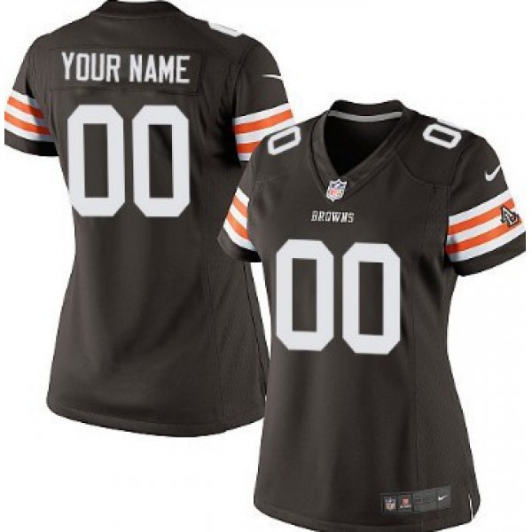 Women's Nike Cleveland Browns Customized Brown Limited Jersey