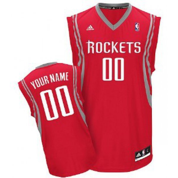 Kids Houston Rockets Customized Red Jersey