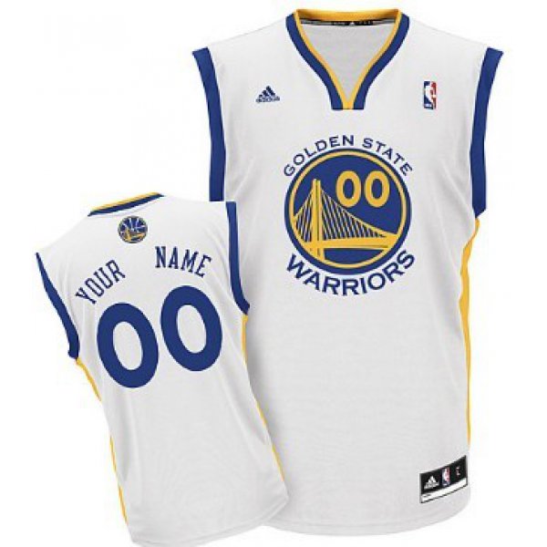 Mens Golden State Warriors Customized White Jersey