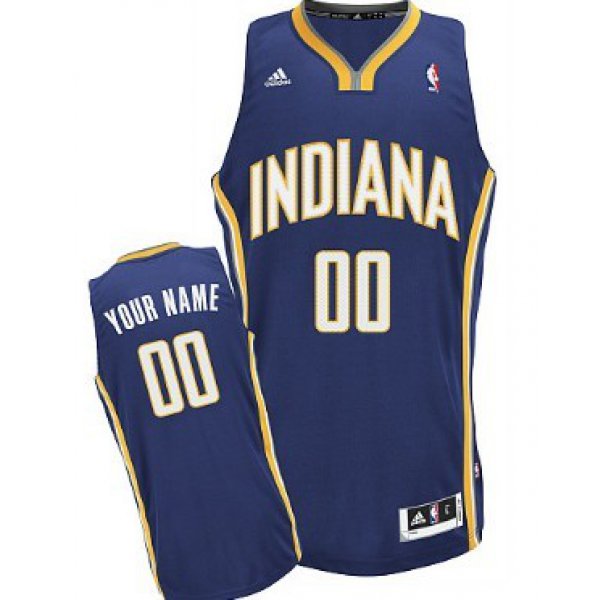Mens Indiana Pacers Customized Navy Blue Jersey