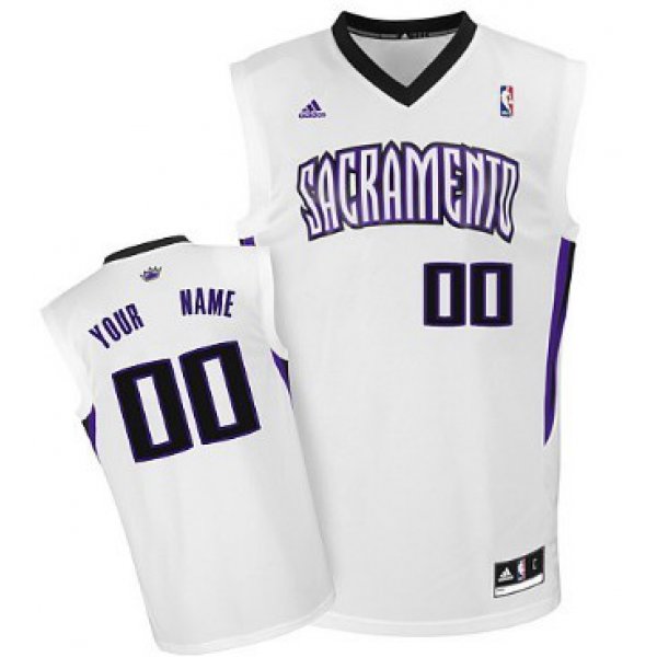 Mens Sacramento Kings Customized White Jersey