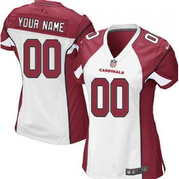 Women's Nike Arizona Cardinals Customized White Limited Jersey