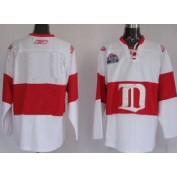 Detroit Red Wings Youths Customized White Winter Classic Jersey