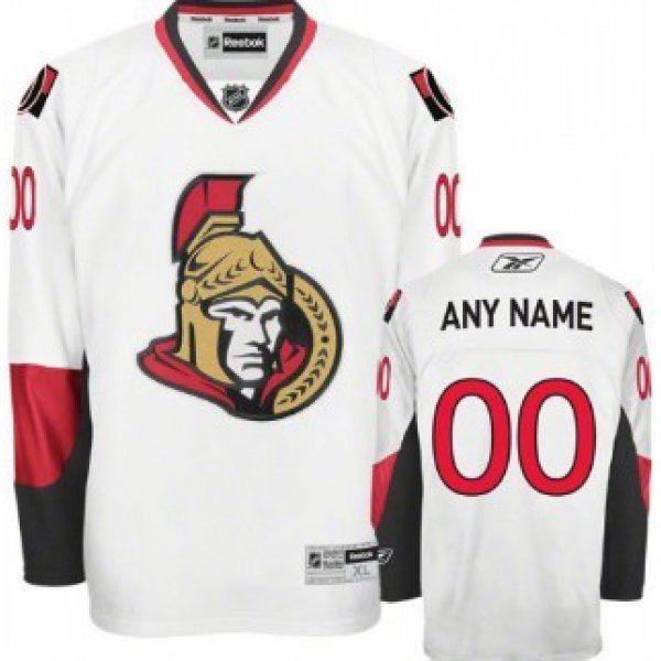 Ottawa Senators Mens Customized White Jersey