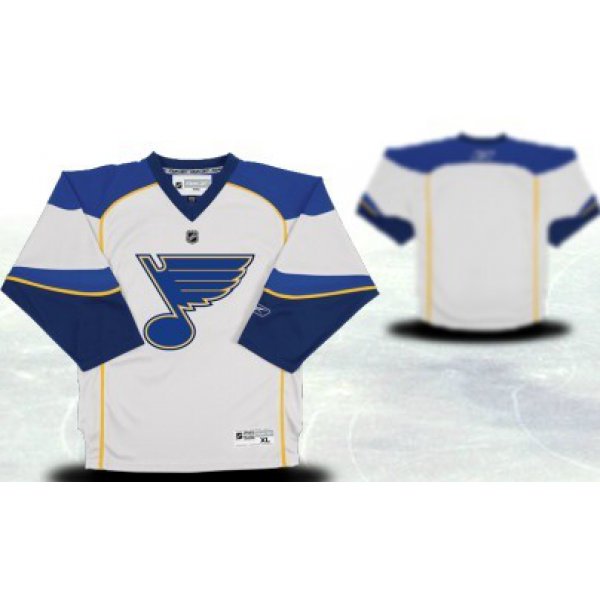 St. Louis Blues Youths Customized White Jersey