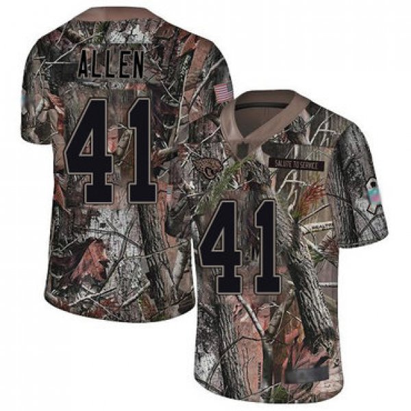Jaguars #41 Josh Allen Camo Youth Stitched Football Limited Rush Realtree Jersey