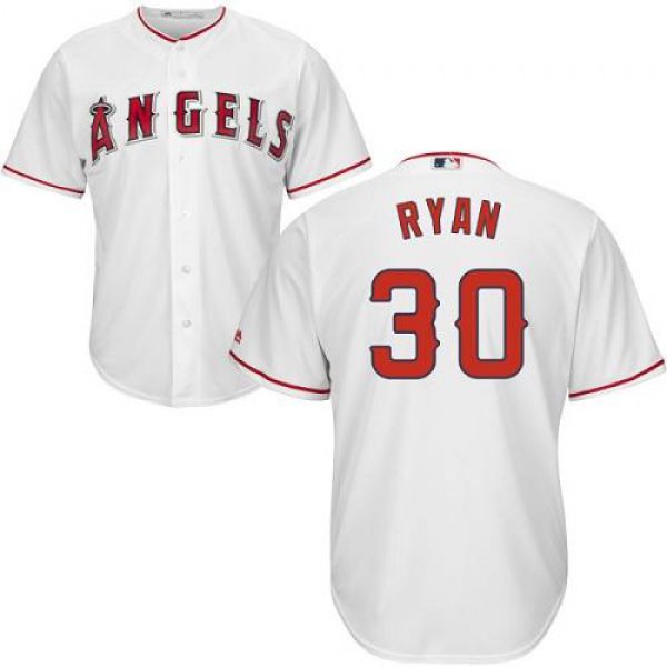 Angels #30 Nolan Ryan White Cool Base Stitched Youth Baseball Jersey