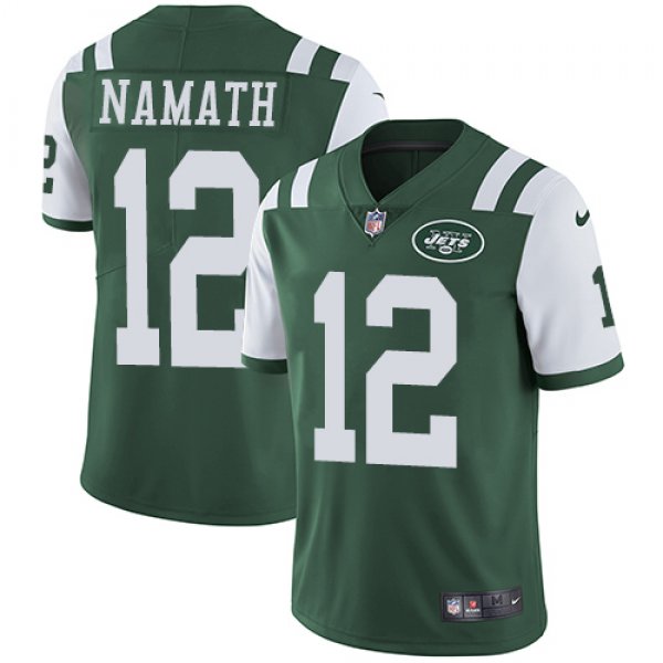 Jets #12 Joe Namath Green Team Color Youth Stitched Football Vapor Untouchable Limited Jersey