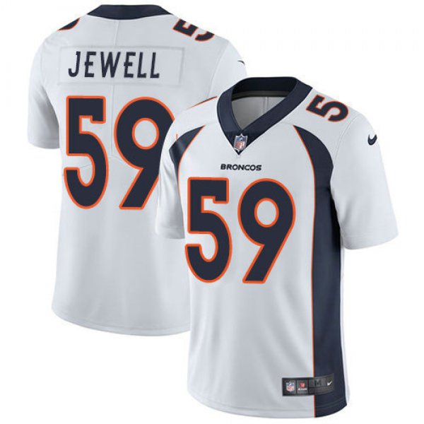 Youth Nike Broncos 59 Josey Jewell White Stitched NFL Vapor Untouchable Limited Jersey