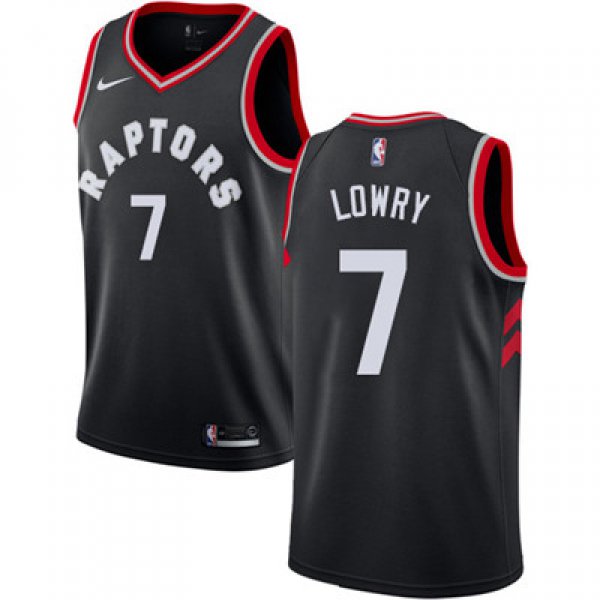 Youth Toronto Raptors #7 Kyle Lowry Black NBA Swingman Statement Edition Jersey