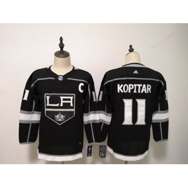 Los Angeles Kings #11 Anze Kopitar Black Youth Adidas Jersey