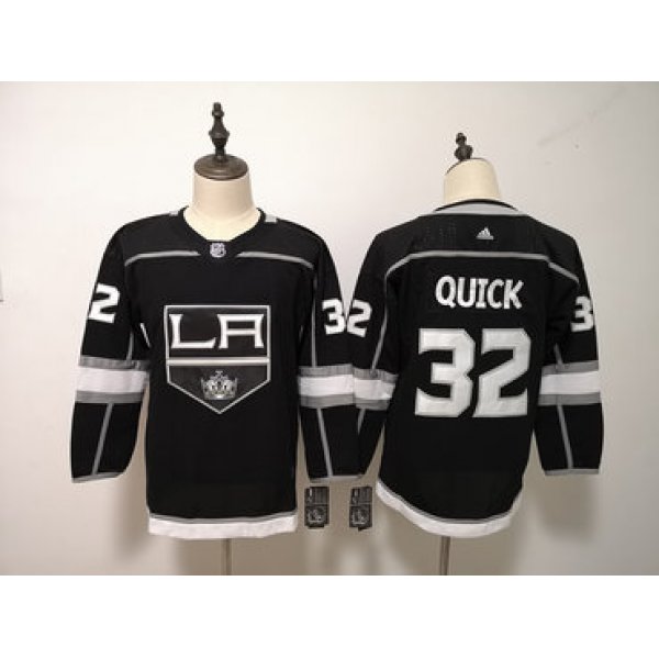 Los Angeles Kings #32 Jonathan Quick Black Youth Adidas Jersey