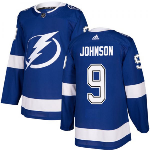 Adidas Tampa Bay Lightning #9 Tyler Johnson Blue Home Authentic Stitched Youth NHL Jersey
