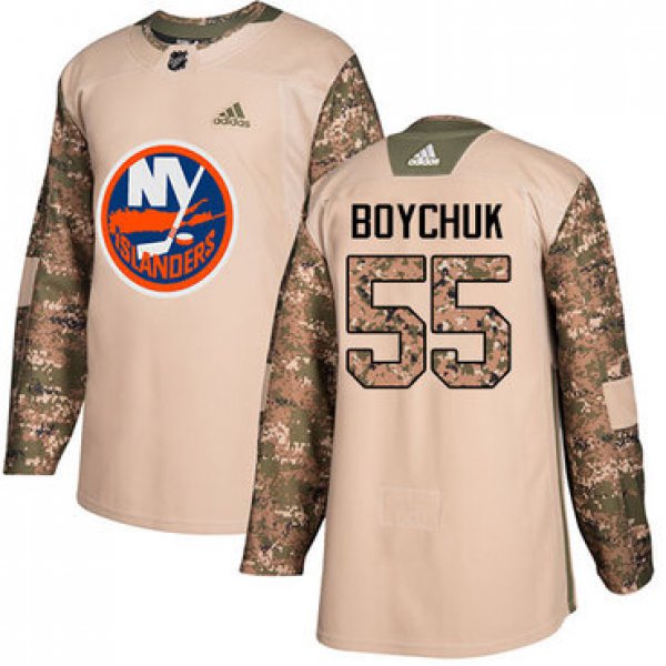Adidas New York Islanders #55 Johnny Boychuk Camo Authentic 2017 Veterans Day Stitched Youth NHL Jersey