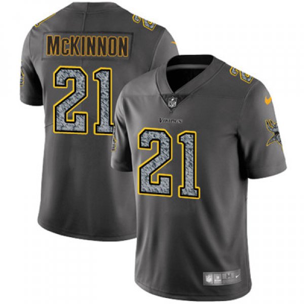 Youth Nike Minnesota Vikings #21 Jerick McKinnon Gray Static NFL Vapor Untouchable Game Jersey