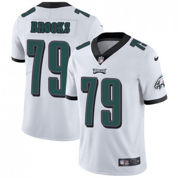 Youth Nike Philadelphia Eagles #79 Brandon Brooks White Stitched NFL Vapor Untouchable Limited Jersey