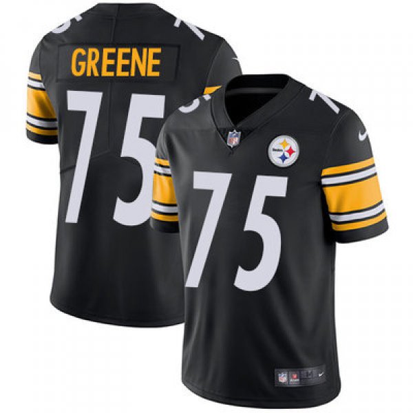 Youth Nike Steelers #75 Joe Greene Black Team Color Stitched NFL Vapor Untouchable Limited Jersey