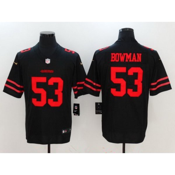 Youth San Francisco 49ers #53 NaVorro Bowman Black 2017 Vapor Untouchable Stitched NFL Nike Limited Jersey