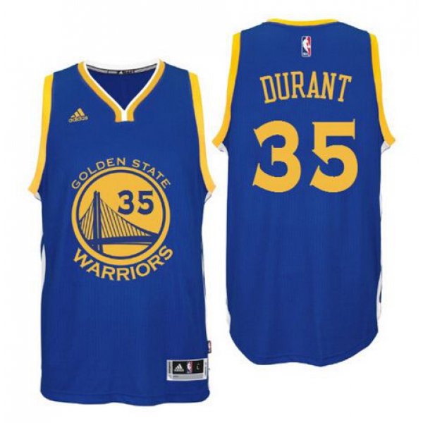 Youth Golden State Warriors Kevin Durant Royal Blue Swingman #35 Player Adidas Road Jersey