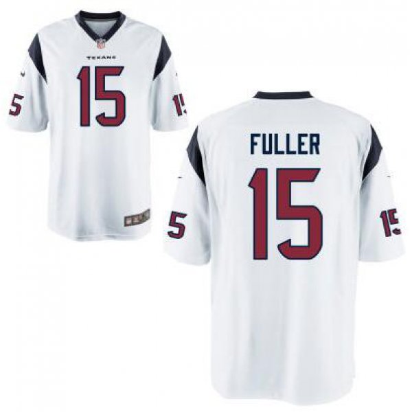 Youth Houston Texans #15 Will Fuller Nike White 2016 Draft Pick Game Jersey