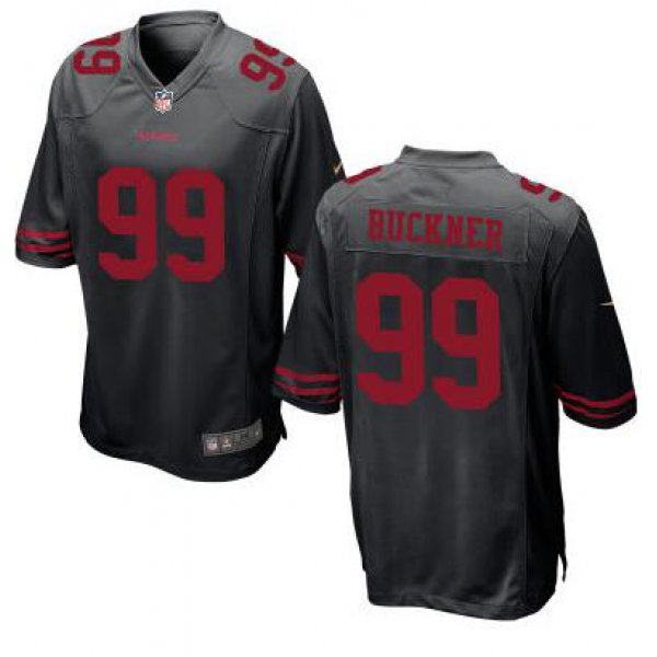 Youth San Francisco 49ers #99 DeForest Buckner Nike Black 2016 Draft Pick Game Jersey