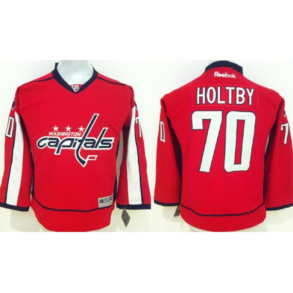 Washington Capitals #70 Braden Holtby 2015 Red Kids Jersey