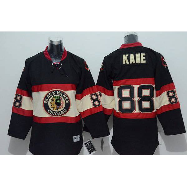 Youth Chicago Blackhawks #88 Patrick Kane Alternate Black Third NHL Reebok Jersey