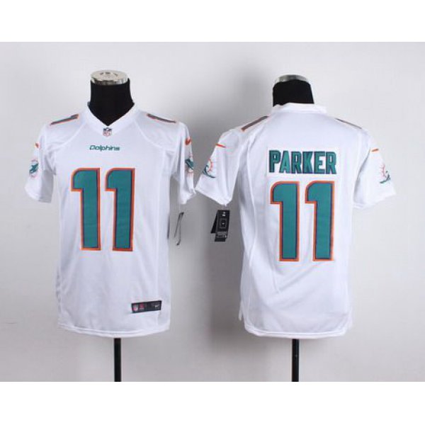 Youth Miami Dolphins #11 DeVante Parker Nike 2013 White Game Jersey