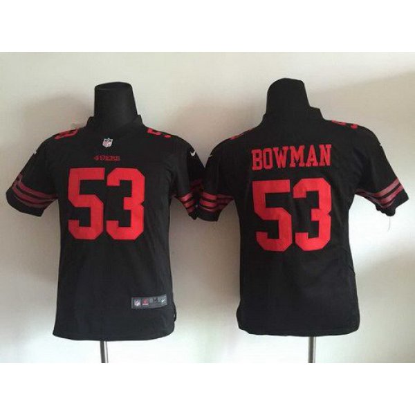 Youth San Francisco 49ers #53 NaVorro Bowman 2015 Nike Black Game Jersey