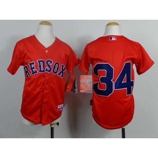 Boston Red Sox #34 David Ortiz 2014 Red Kids Jersey