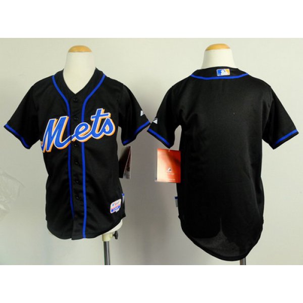 New York Mets Blank Black Kids Jersey